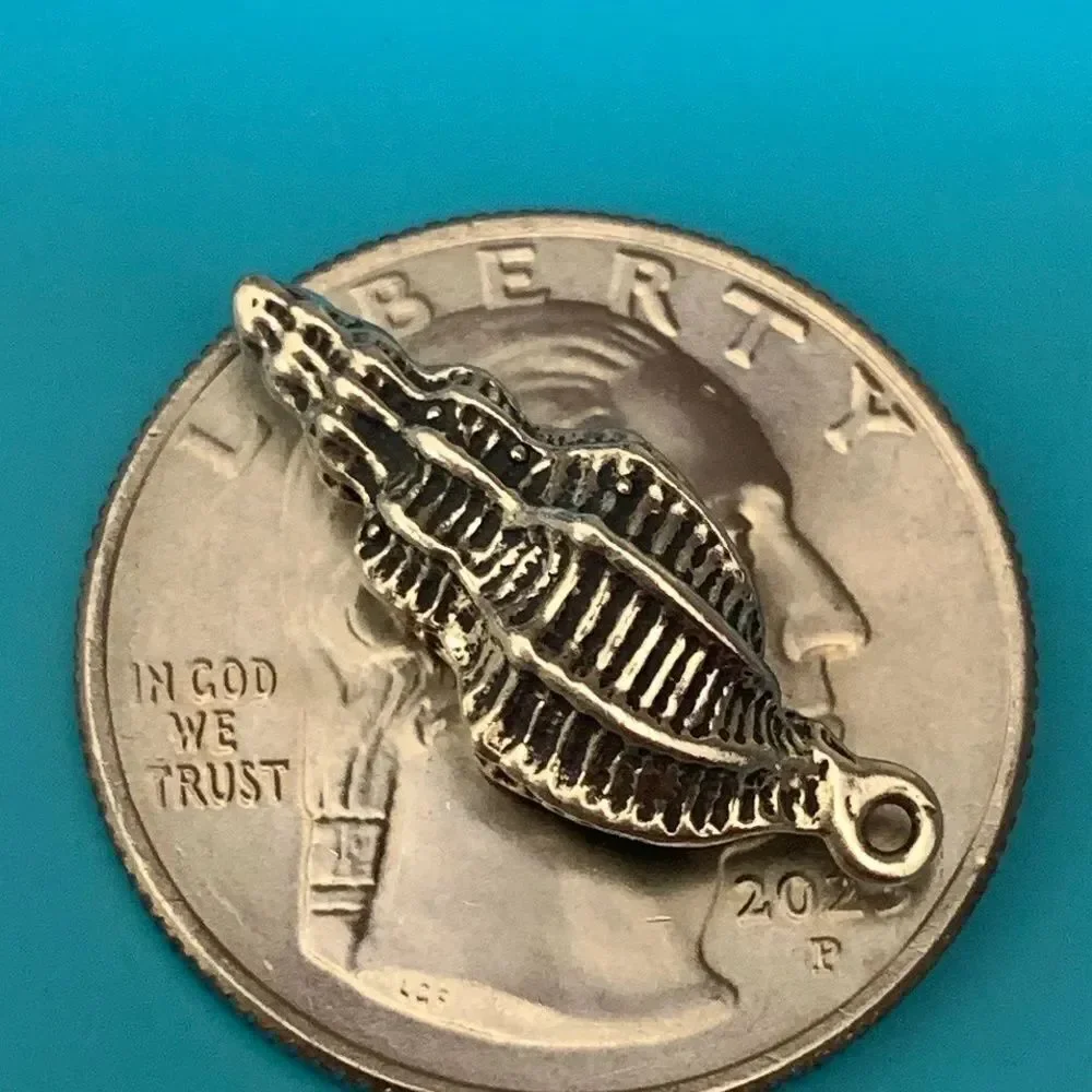 Sea Shell Sterling Silver Jewelry Charm #beach #shells